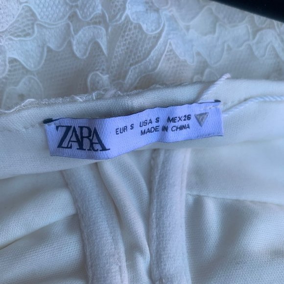 ZARA Lace Bodycon Mini Dress Size S - Picture 6 of 6